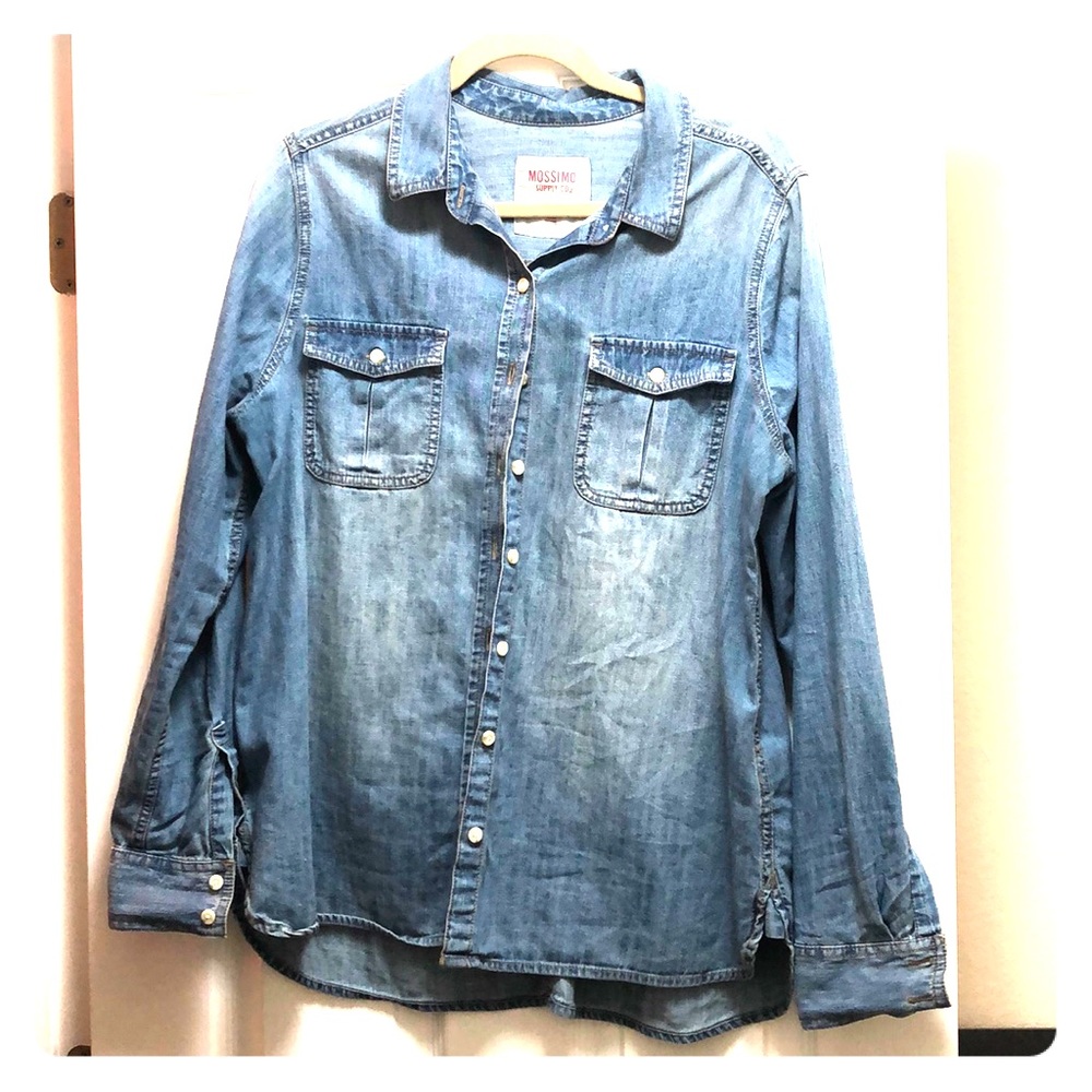 Jean button up blouse